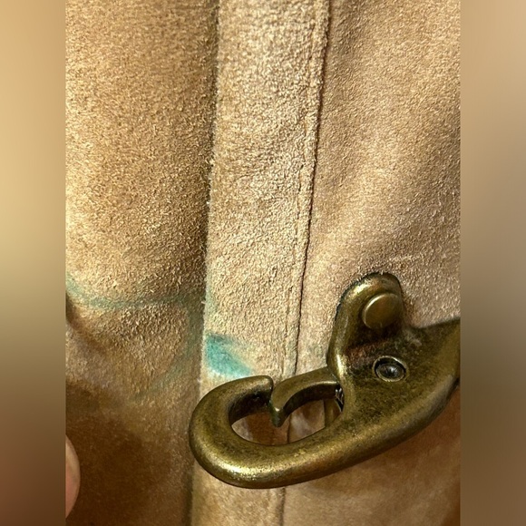 Micheal Kors Leather Coat Womens size large Tan color - Picture 5 of 16